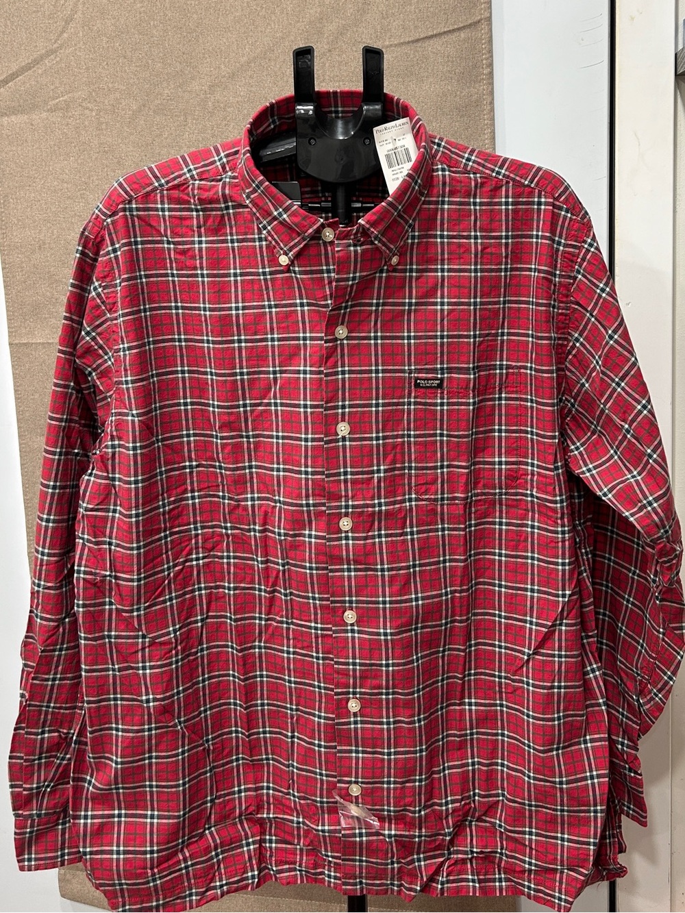 Ralph Lauren Red Plaid Button-Down Shirt